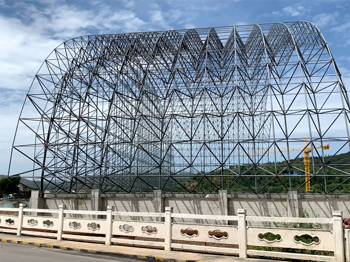 扬中山寨矿储煤棚网架